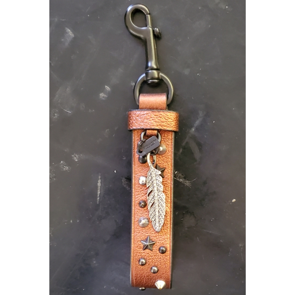 ☆NWOT☆ COACH - Leather Keychain & bagcharm